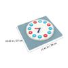 Kisangel Clock Toy for Boy Girl Montessori Educational Wooden Clock Puzzle Color Learning for Early Childhood Development Home Classroom view 2