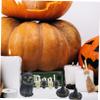 Garneck 25Pcs Halloween Miniature Figurines Mini Resin Skull Head Cauldron Black Cat Witch Hat Broom Craft Decorations for Halloween Dollhouse Table Decorations view 2