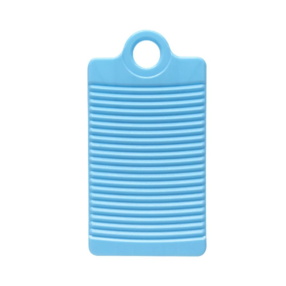 Veemoon Mini Laundry Washing Board Portable Plastic Hand Washing Board Household Washboard Clothes Wash Scrubbing Tool for Travel and Home Manual Clothing Clean (12.4x6.6 Inch, Blue)