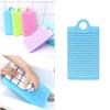 Veemoon Mini Laundry Washing Board Portable Plastic Hand Washing Board Household Washboard Clothes Wash Scrubbing Tool for Travel and Home Manual Clothing Clean (12.4x6.6 Inch, Blue) view 3