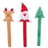 Abaodam 3pcs Christmas Slap Bracelets for Boys and Girls Adorable Santa Elk Christmas Tree Designs Fun Wrist Decorations for Holiday Parties Birthdays Festive Gatherings view 1