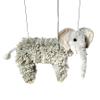 Artisan Owl Elephant Marionette Puppet - Yarn Elephant with Wooden Feet, Detachable Strings view 2