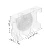 BESPORTBLE Revolving Card Holder with Tray Plastic Playing Card Storage Easy Access Rotary Design for Poker Holds Decks Smooth Finish for Comfortable Use view 4