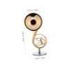 Abaodam Miniature French Horn Model Brass Musical Instrument Ornament with Stand for Music Collectors and Home Decor Intricate Detailing Compact Design view 2