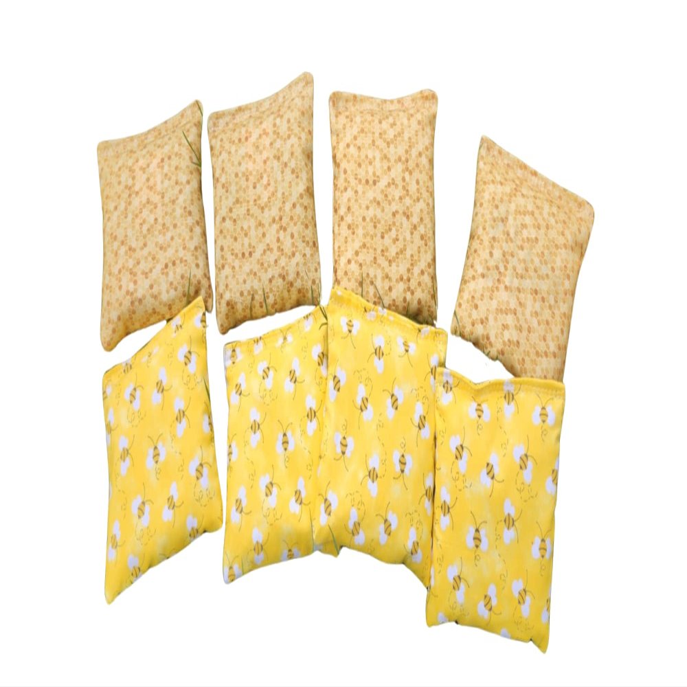 Bee and Honey Comb Full Size Cornhole Bags Bean Bag toss