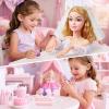 Toylink Doll Head for Hair Styling Kids Makeup Set, Blonde Bride Beauty Stylist Pretend Play Toy With Bridal Veil/ Hairdryer/ Curling Iron, Hair Salon Toy Birthday Gift For Girl 3 4 5 6 7 8+ Years Old view 4