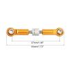 MECCANIXITY 6 Pcs Steering Servo Turnbuckle Rod RC Aluminum Alloy Linkages for A959 A969 A979 K929 1/18 On-Road RC Car (Gold Tone, 37mm) view 2