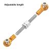 MECCANIXITY 6 Pcs Steering Servo Turnbuckle Rod RC Aluminum Alloy Linkages for A959 A969 A979 K929 1/18 On-Road RC Car (Gold Tone, 37mm) view 4