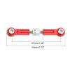MECCANIXITY 6 Pcs Steering Servo Turnbuckle Rod RC Aluminum Alloy Linkages for A959 A969 A979 K929 1/18 On-Road RC Car (Red, 37mm) view 2