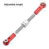 MECCANIXITY 6 Pcs Steering Servo Turnbuckle Rod RC Aluminum Alloy Linkages for A959 A969 A979 K929 1/18 On-Road RC Car (Red, 37mm) view 4