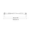 MECCANIXITY 2 Pcs Steering Servo Turnbuckle Rod RC Aluminum Alloy Linkages for HSP 1/10 94123 On-Road RC Car (Silver Tone, 96mm) view 2