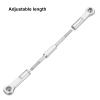 MECCANIXITY 2 Pcs Steering Servo Turnbuckle Rod RC Aluminum Alloy Linkages for HSP 1/10 94123 On-Road RC Car (Silver Tone, 96mm) view 4