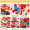 Toddler Tool Kit - 33 PCS Montessori Toddlers Tool Box, Kids Pretend Play Tools Set Age 2-4, STEM Educational Toys for Age 3, Wooden Construction Toy, Boys Birthday Gift 2,3,4,5 Year Old (Fire Engine) view 3