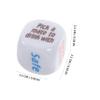 BRIGHTFUFU 25mm Drinking Game Dice Set 6 Acrylic Dice for Party Entertainment Bar Games and Gambling view 2