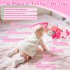 Baby Girls Toys 0-6 Months,Infant Sensory Caterpillar Pink Axolotl Baby Musical Rattles Tummy Time Toys for 0 3 6 9 12 Months Stuffed Plush with Crinkle, Mirror,Teether for Newborn Shower Gifts view 4