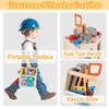 Toddler Tool Kit - 33 PCS Montessori Toddlers Tool Box, Kids Pretend Play Tool Set Age 2-4, STEM Educational Toys for Age 3, Wooden Construction Toys, Boys Birthday Gift 2,3,4,5 Year Old (House) view 4