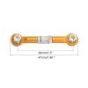 MECCANIXITY 2 Pcs Steering Servo Turnbuckle Rod RC Aluminum Alloy Linkages for HSP 1/10 94123 On-Road RC Car (Gold Tone, 38mm) view 2