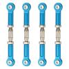 MECCANIXITY 4 Pcs Steering Servo Turnbuckle Rod RC Aluminum Alloy Linkages for HSP 1/10 94123 On-Road RC Car (Blue, 62mm) view 1