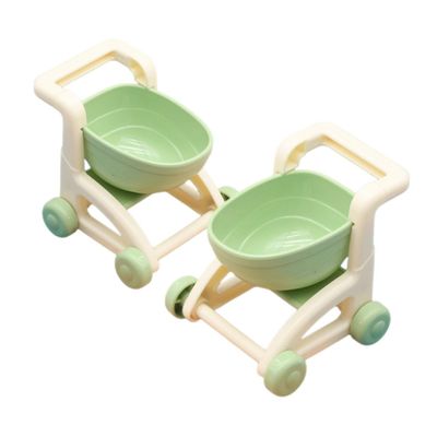 Milisten 2pcs Mini Shopping Cart Toy for Boys and Girls Hand-Pushed Grocery Cart for Boy Girl Pretend Play Supermarket Trolley for Role Play and Interactive Fun