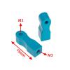 2Pcs Metal Servo Mount Fixing Bracket for Tamiya TT01 TT-01 1/10 RC Car Upgrade Parts view 2