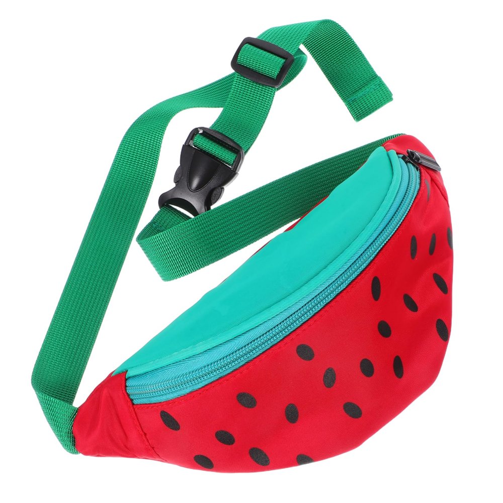 SHERCHPRY Watermelon Shaped Boy Girl Crossbody Bag Lightweight Nylon Shoulder Pouch for Girls Boys Adorable Design for Small Essentials Versatile Sling Style for Outings