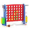67i Large Outdoor 4-in-a-Row Game Set Adjustable Height  Giant Backyard Combo with Golf, Ring Toss, Basketball (Red) view 1