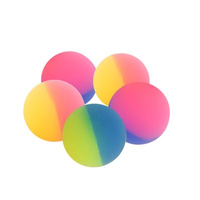 FELTECHELECTR 30Pcs Colorful Solid Rubber Bouncy Balls Fun Jumping Ball for Playtime Vibrant Colors for Birthday Leisure Activities for Outdoor Play