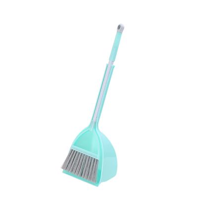 PACKOVE Broom Dustpan Set Small Broom Brushes Dust Brush Sweeper Play Kit Small Suit Cleaning Mop Cleaning Playset Blue