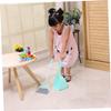 PACKOVE Broom Dustpan Set Small Broom Brushes Dust Brush Sweeper Play Kit Small Suit Cleaning Mop Cleaning Playset Blue view 4