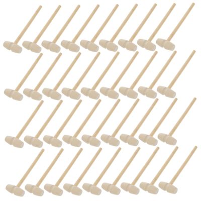 FELTECHELECTR 36pcs Boys and Girls Wooden Hammers Mallet Toy for Boy Girl for Interaction and Skill Development Fun Hammering Activity for and