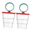 Ciieeo 2pcs Insect Observation Boxes Easy Use Insect Viewer for Activities Encourages Hands Learning and Exploration for Boys and Girls Red for School and Camping view 1