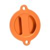 JININGLEZHIXIN Motorcycle CNC Oil Filter Cover Compatible With DUKE RC 125 200 390 SXF EXC 450 500 690 990 1050 1190 1290 Super Adventure RC8/RC8R(Orange)