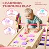 Philnas Pikler Triangle Set, 11-in-1 Montessori Climbing Toy for Toddlers, Foldable Wooden Indoor Jungle Gym & Playground Climber for Learning and Motor Skills (18 Months7 Years) view 3