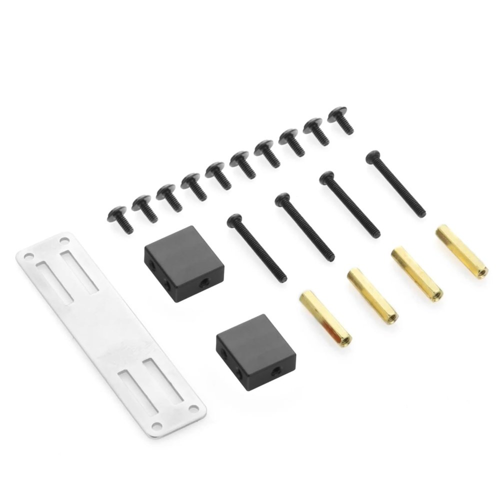 AQWBTYD RC Car Upgrade Parts for WPL B14 B16 B36 C24 C34 4WD 6WD Rc Truck Car Upgraded Metal Servo Fixed Mount Bracket Kit Parts Modified Parts(Black)