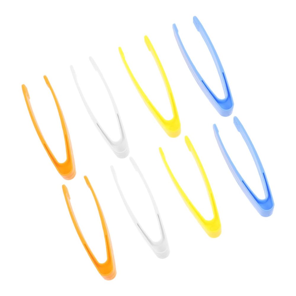 BESPORTBLE 8Pcs Plastic Tweezers for Boy Girl Fine Motor Skills Training Lightweight Tongs for Science Experiments Nature Observation Jewelry Crafting and Outdoor Learning Activities