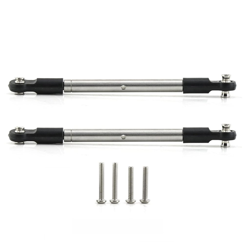 304 Stainless Steel Front Steering Adjustable Tie Rod Link Rod Linkage 8997 for TRAXXAS Maxx 2.0 WideMaxx 1/10 RC Car Upgrade