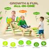 Philnas Pikler Triangle Set, 11-in-1 Montessori Climbing Toy for Toddlers, Foldable Wooden Indoor Jungle Gym & Playground Climber for Learning and Motor Skills (18 Months7 Years) view 2