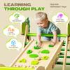 Philnas Pikler Triangle Set, 11-in-1 Montessori Climbing Toy for Toddlers, Foldable Wooden Indoor Jungle Gym & Playground Climber for Learning and Motor Skills (18 Months7 Years) view 3