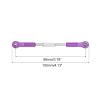 MECCANIXITY 2 Pcs Steering Servo Turnbuckle Rod RC Aluminum Alloy Linkages for HSP 1/10 94123 On-Road RC Car (Purple, 96mm) view 2