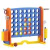 67i Large Outdoor 4-in-a-Row Game Set Adjustable Height  Giant Backyard Combo with Golf, Ring Toss, Basketball (Orange) view 1