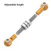 MECCANIXITY 3 Pcs Steering Servo Turnbuckle Rod RC Aluminum Alloy Linkages for HSP 1/10 94123 On-Road RC Car (Gold Tone, 32mm) view 4