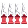 RC Car Parts Compatible with Axial SCX6 AXI05000 1/6 RC Crawler Car Upgrade Parts 4PCS RC Car Shell Body Clips Pins Housing Latch R Buckles Fixed(Red) view 1
