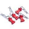 RC Car Parts Compatible with Axial SCX6 AXI05000 1/6 RC Crawler Car Upgrade Parts 4PCS RC Car Shell Body Clips Pins Housing Latch R Buckles Fixed(Red) view 2
