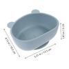 LIOOBO Suction Baby Bowl for Toddlers Food-Grade Silicone Infant Feeding Bowl Non-Slip Base Dishwasher Safe for Easy Cleaning for Home and Travel view 2
