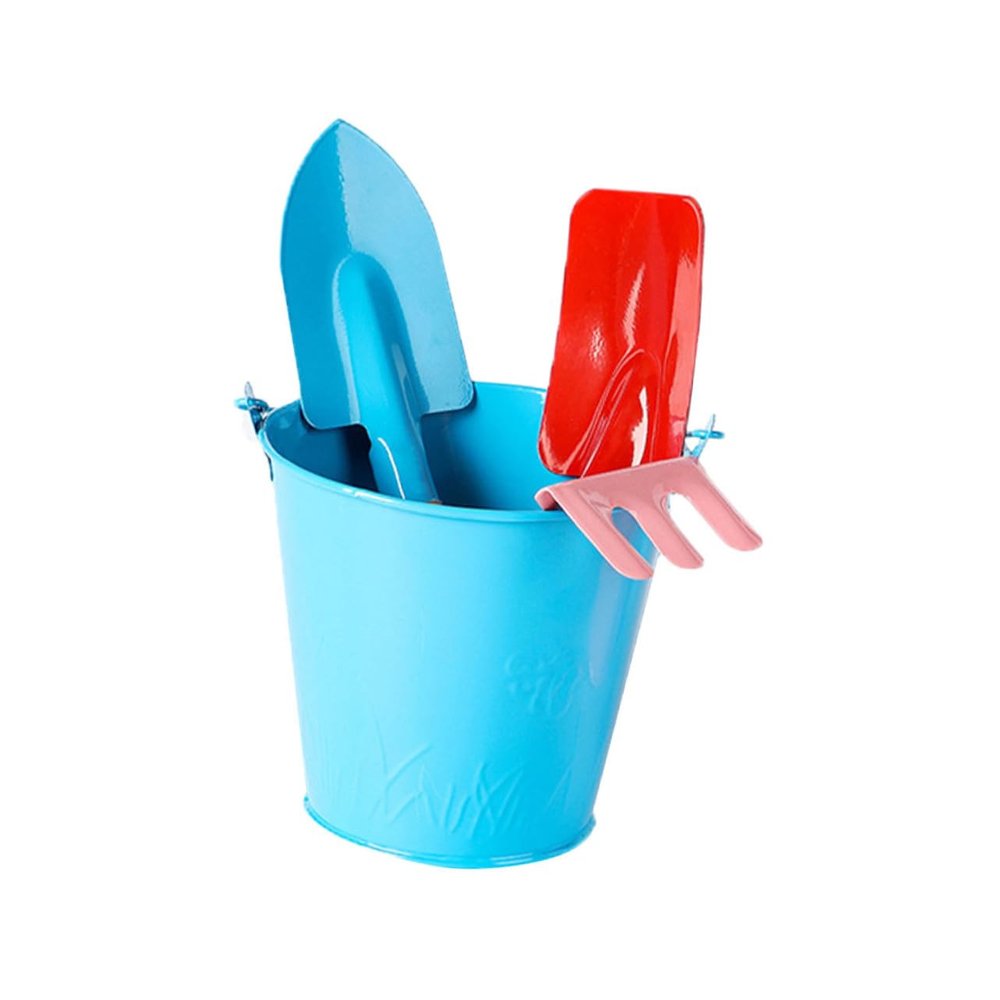 FOYTOKI 1Set Mini Gardening Tools Metal Shovel Hoe Rake for Planting Fun for Little Hands for Outdoor Activities