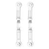 MECCANIXITY 2 Pcs Steering Servo Turnbuckle Rod RC Aluminum Alloy Linkages for HSP 1/10 94123 On-Road RC Car (Silver Tone, 62mm) view 1