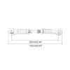 MECCANIXITY 2 Pcs Steering Servo Turnbuckle Rod RC Aluminum Alloy Linkages for HSP 1/10 94123 On-Road RC Car (Silver Tone, 62mm) view 2