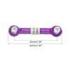 MECCANIXITY 3 Pcs Steering Servo Turnbuckle Rod RC Aluminum Alloy Linkages for HSP 1/10 94123 On-Road RC Car (Purple, 32mm) view 2