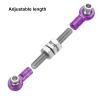 MECCANIXITY 3 Pcs Steering Servo Turnbuckle Rod RC Aluminum Alloy Linkages for HSP 1/10 94123 On-Road RC Car (Purple, 32mm) view 4