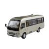 1 24 for Toyota Coaster Bus Alloy Car Model Sound and Light Pull Back Car Enthusiasts Collectibles Birthday Gift Simulation Vehicle Playset(Gray) view 1